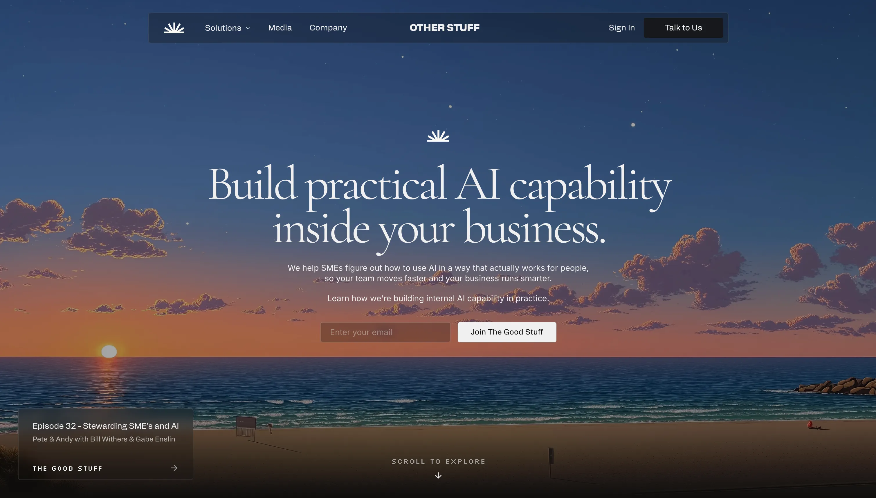 Other Stuff website screenshot